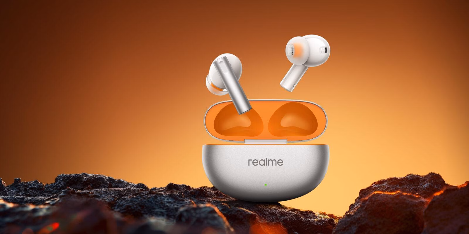 Наушники realme Buds Air6 Pro и realme Buds Air6 доступны в России 3 air 6 场景图白橙色 orange