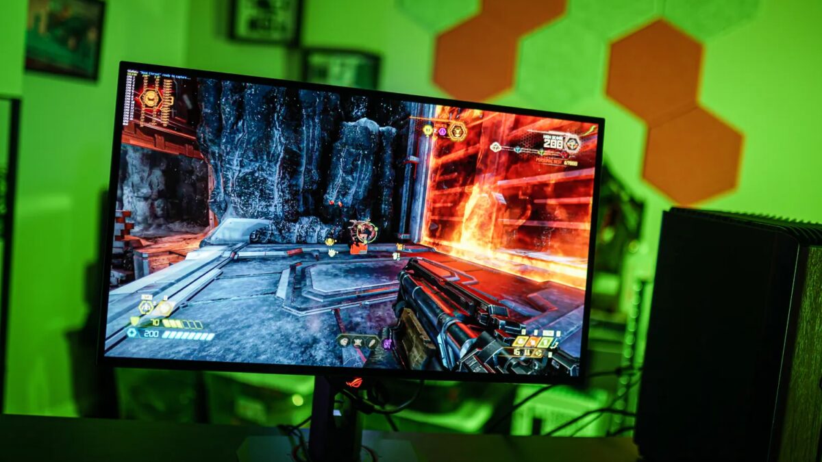 Игровой монитор ASUS ROG XG27AQDMG с изогнутым экраном на выставке Computex 2024