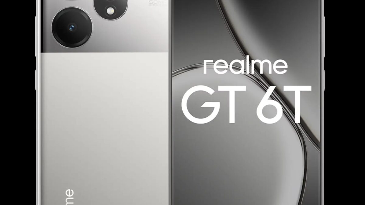 Смартфон realme GT 6 спереди и сзади
