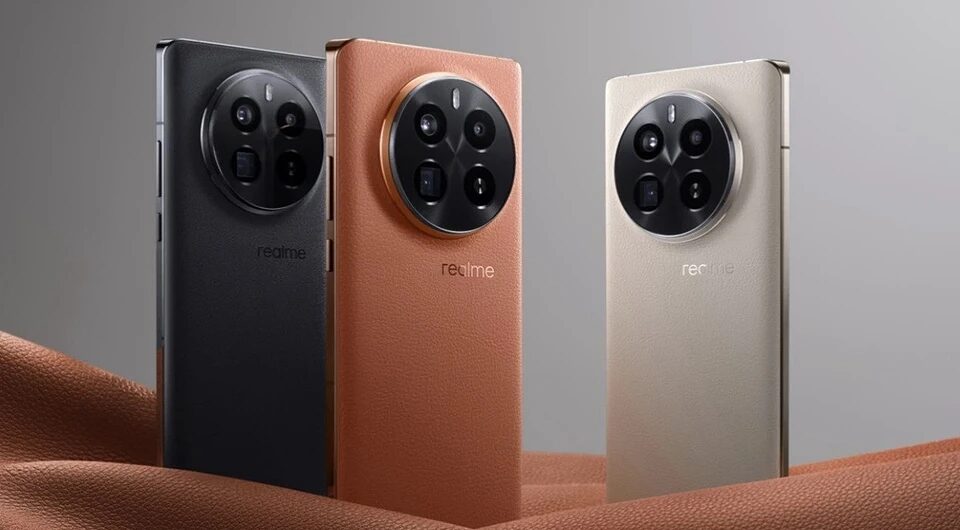 Смартфон realme GT7 Pro с крупной камерой и текстурированной задней панелью