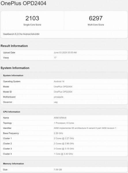 OnePlus Pad 2 засветился в базе Geekbench 3 OnePlus Pad 2