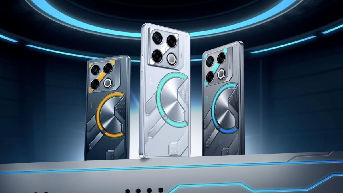 Три смартфона Infinix GT 20 Pro с футуристическим дизайном