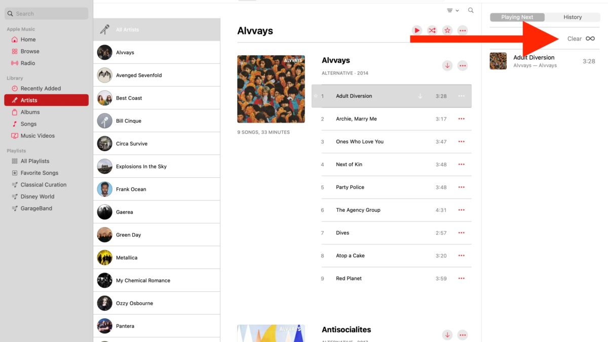 Apple Music: как остановить автоматическое воспроизведение музыки 15 Apple Music