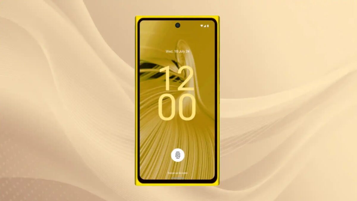 Экран Nokia Lumia в интерфейсе с временем и датой, дизайн HMD Skyline в стиле Lumia