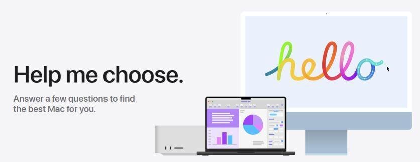Apple запустила онлайн-гид по выбору «правильного» компьютера Mac 3