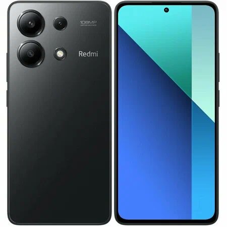 Смартфон Redmi с тремя камерами сзади и дисплеем спереди