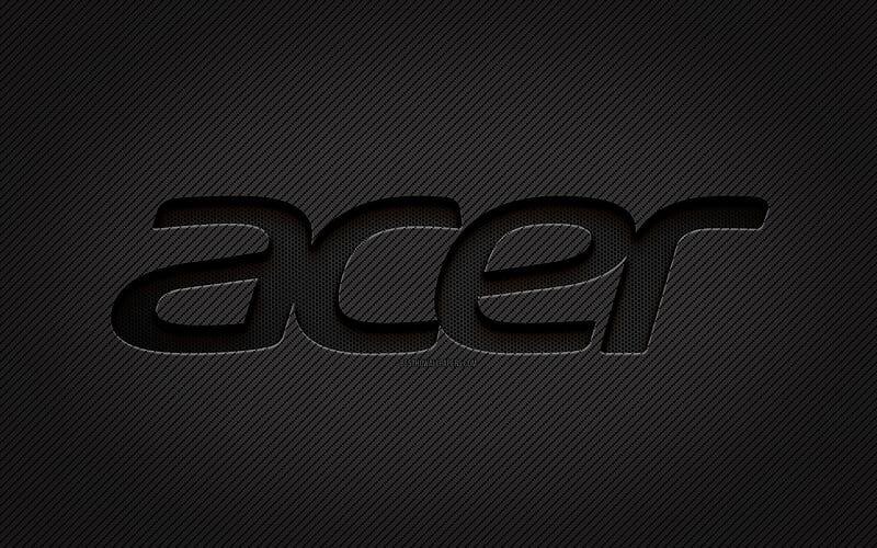 hd wallpaper acer carbon logo grunge art carbon background creative acer black logo acer logo acer 1