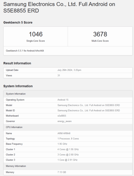 Процессор Exynos 1580 рассекречен до презентации (image 85)