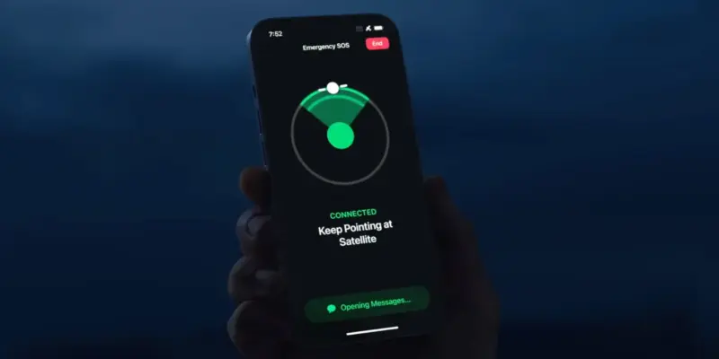 Samsung готовится к запуску спутниковой связи на One UI 7 (iphone satellite.jpg)