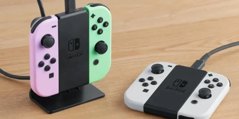 Nintendo анонсировала официальную зарядную станцию для Joy-Con Switch (nintendo switch joy con charging stand)