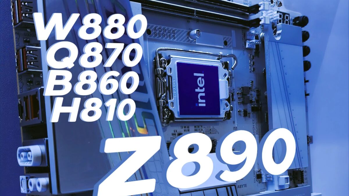 Материнская плата с чипсетами Intel 800-й серии крупный план