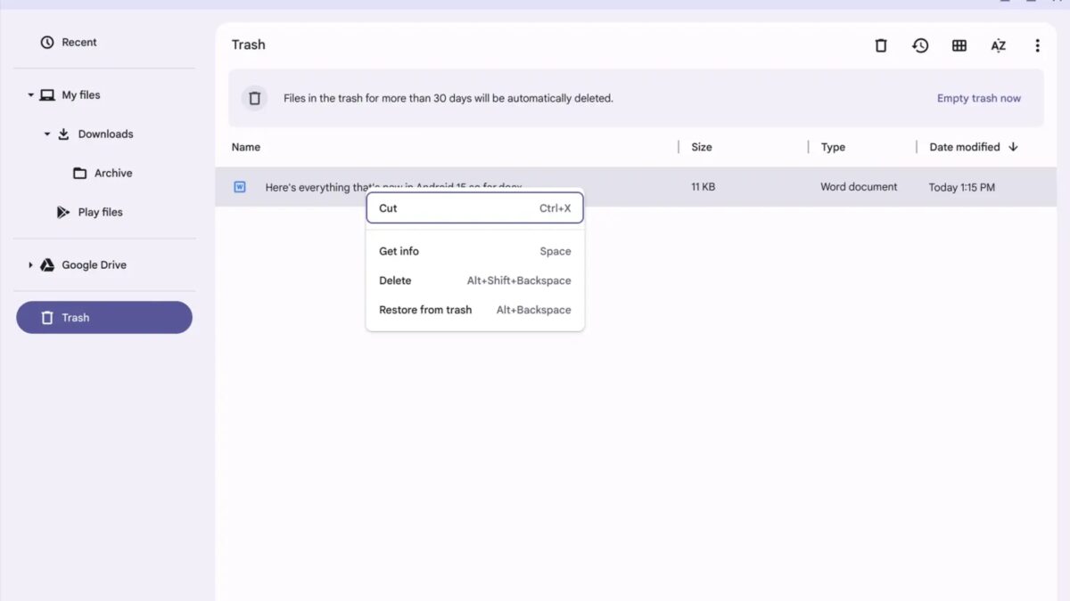 Chromebook: как управлять удаленными файлами 5 Chromebook