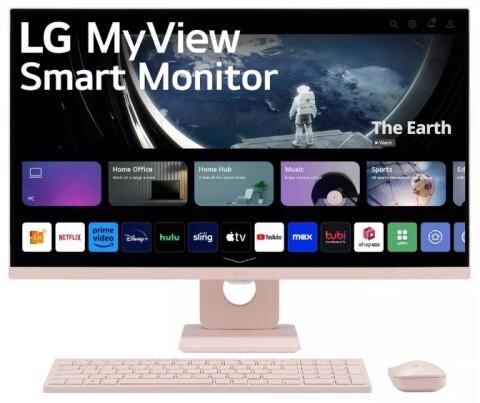 Умный монитор LG MyView с интерфейсом WebOS на дисплее