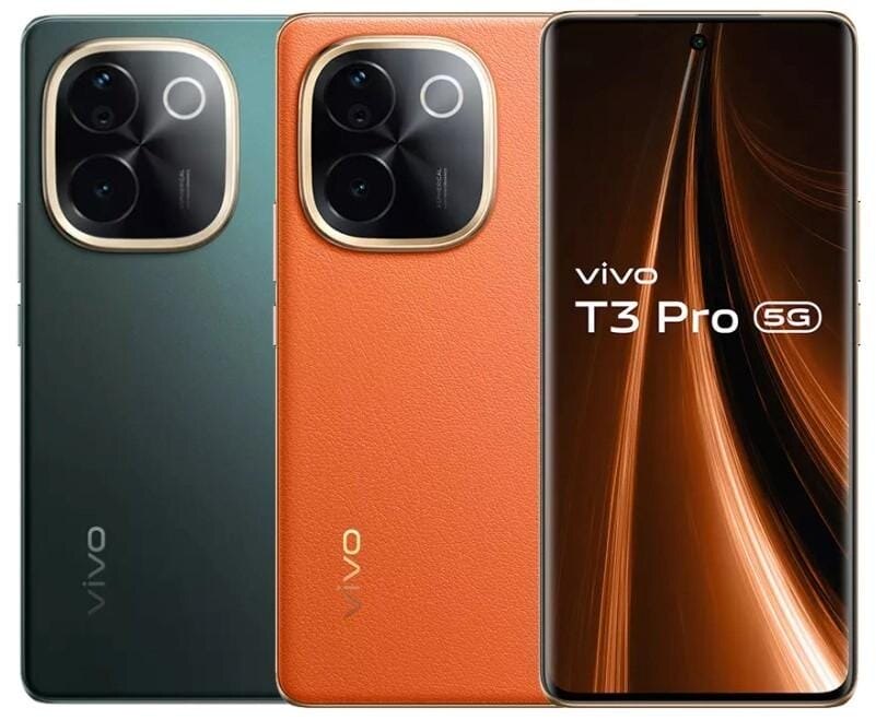 Vivo показал новый смартфон T3 Pro 5G с экраном 120 Гц и Snapdragon 7 7 1016