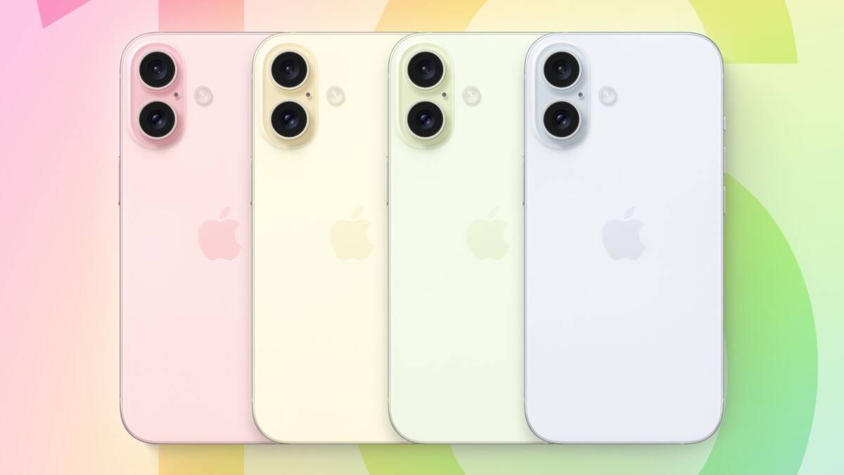 Утечка макетов iPhone 16 раскрывает его будущие расцветки 3 Четыре варианты расцветок iPhone 16 на задней панели, вид сзади