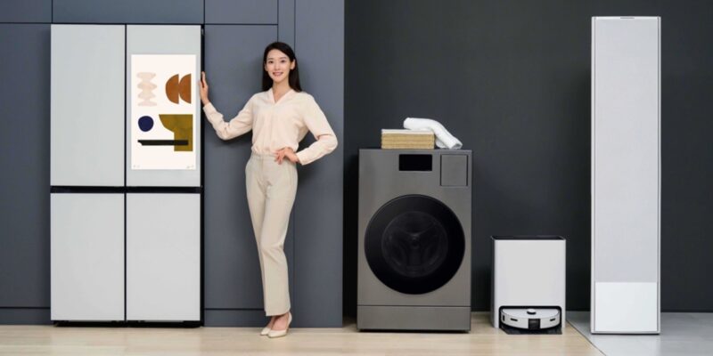 Samsung добавляет голосового помощника Bixby в бытовую технику Bespoke AI (samsung bespoke ai family hub refrigerator washing machine ai steam robot vacuum air dresser)