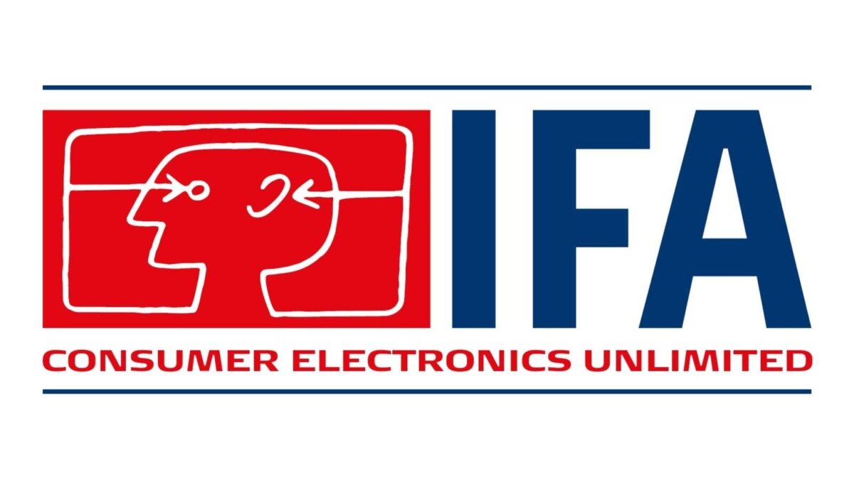 Логотип IFA 2024 с изображением головы человека и технической схемой