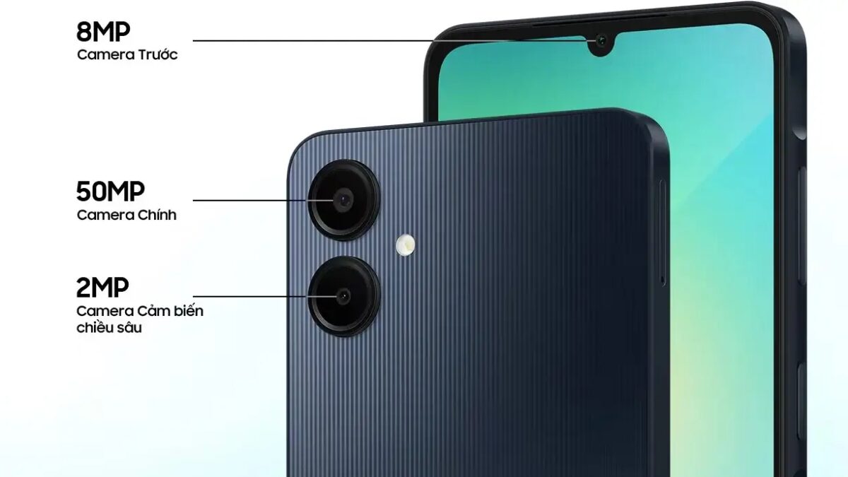 Камеры смартфона Samsung Galaxy A06 сзади и спереди