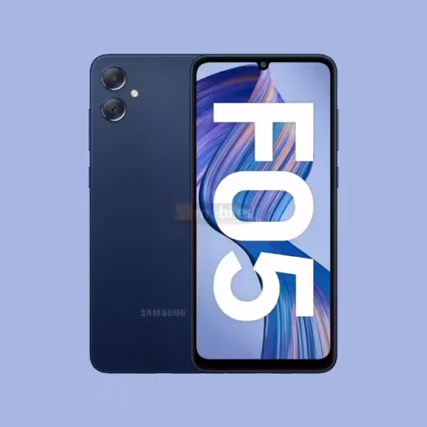 Samsung Galaxy F05 с искусственной кожей на задней панели, показ на рендере