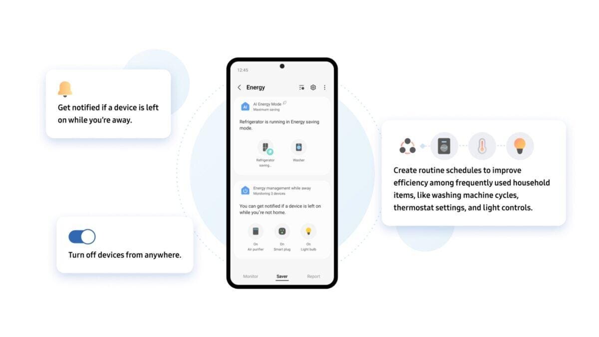 Мобильное приложение Samsung для контроля энергии и устройств
