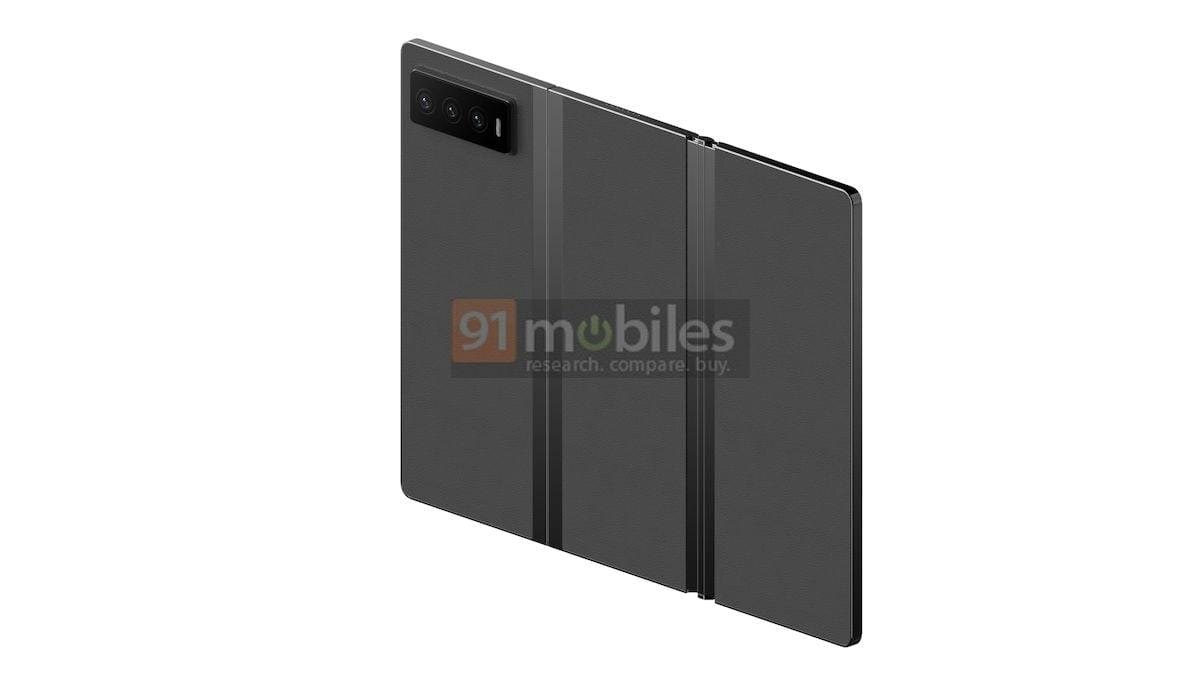 На патентных изображениях показали дизайн «тройной» раскладушки Xiaomi 5 xiaomi tri fold patent design 04