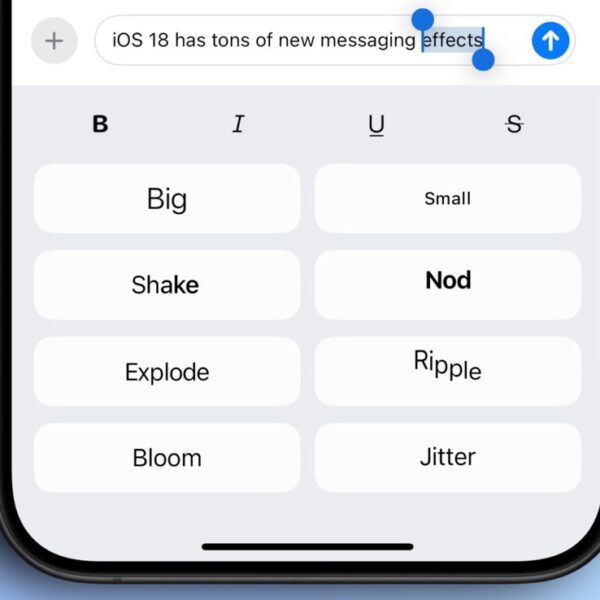 Как использовать новые текстовые эффекты в iMessage на iPhone с iOS 18 (61486 127010 ios 18 messaging effects xl)