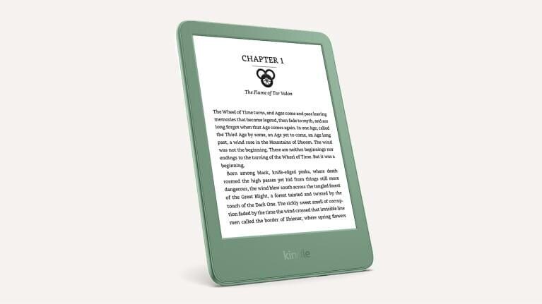 Электронная книга Kindle с цветным экраном и рамкой сбоку