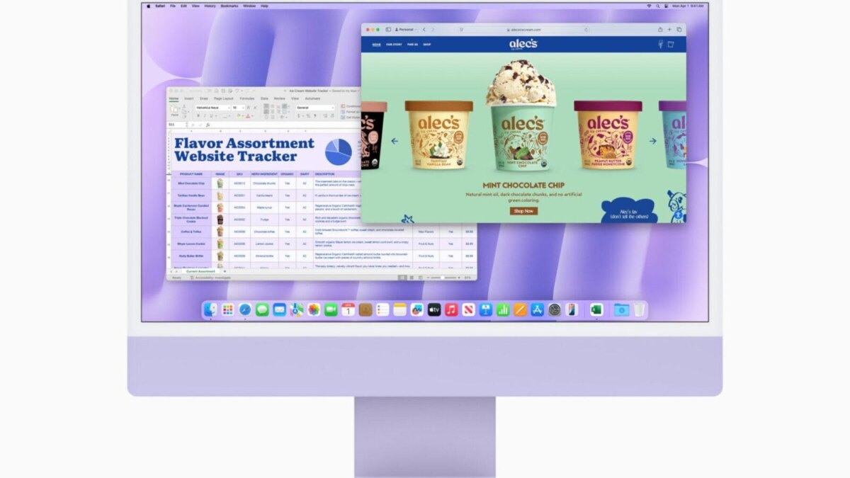 Apple представила новый 24-дюймовый iMac с чипом M4 и наностеклом 11 apple imac m4 safari and