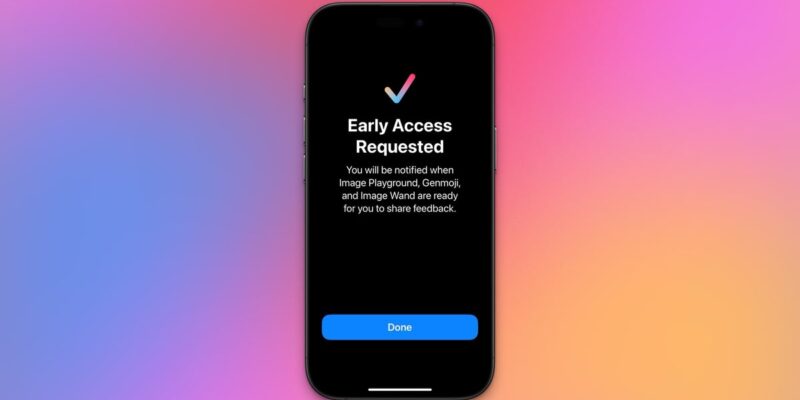 Apple запустила раннюю регистрацию для тестирования Image Playground и Genmoji (apple intelligence image playground and genmoji currently in waitlist status for some early testers.webp)