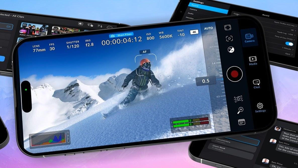 Обновление Blackmagic Camera App v2.1 для iPhone 16: новые функции 2 blackmagic camera app update brings iphone 16 camera control compatibility and new features.webp