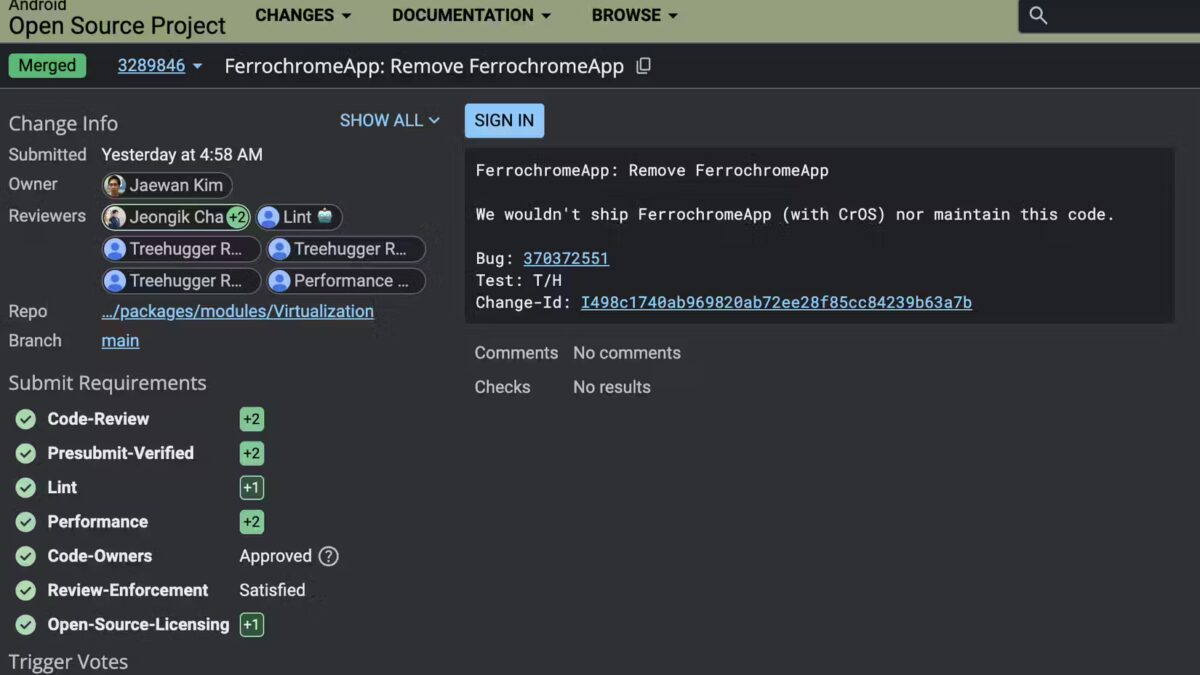 Google закрывает проект, который позволял бы легко запускать ChromeOS на Android 3 ferrochrome canceled