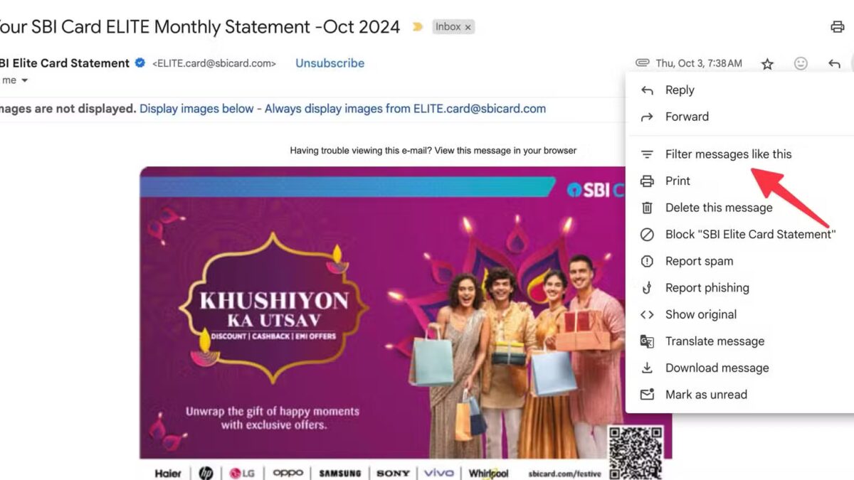 Как настроить правила Gmail для организации почты 6 how to use gmail rules 1