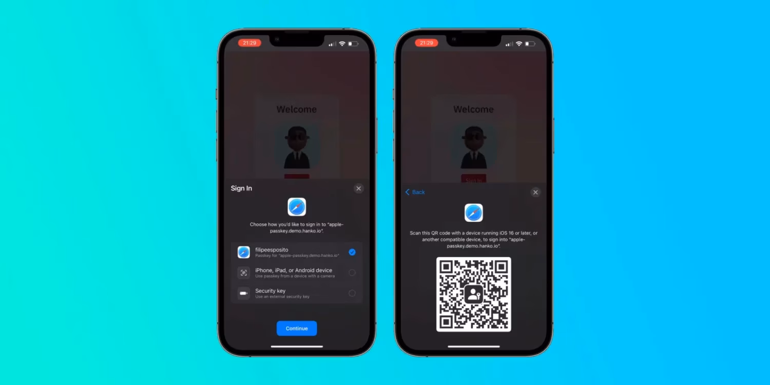 Новые спецификации для passkeys позволят обмениваться ими между сервисами 1 ios 16 web passkeys.jpg