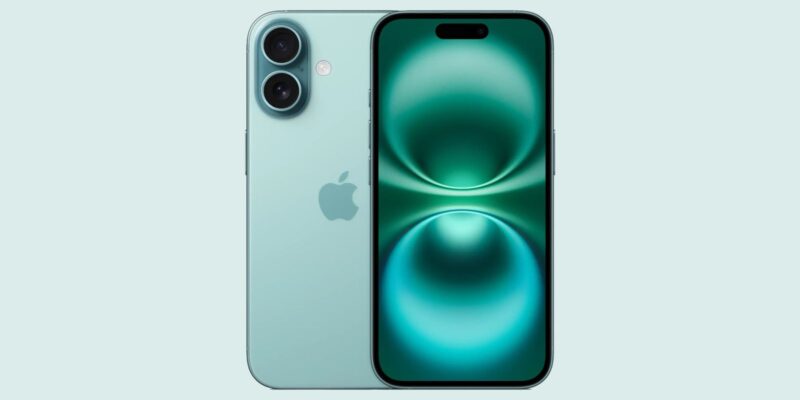 Apple начинает разработку iPhone 17 в Индии (iphone 16 teal)