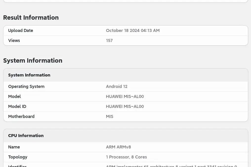 nova 13 pro geekbench