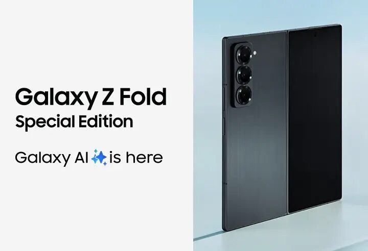 Складной смартфон Samsung Galaxy Z Fold 6 в виде спереди и сзади