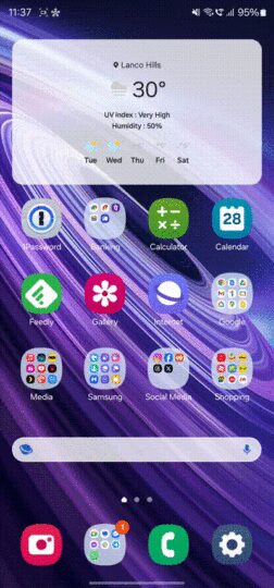 samsung one ui 6.1.1 punch hole notification 252x540 1