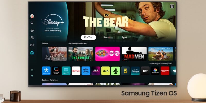 Samsung начала разворачивать обновление One UI для своих телевизоров (samsung tizen os 7.0 tv)