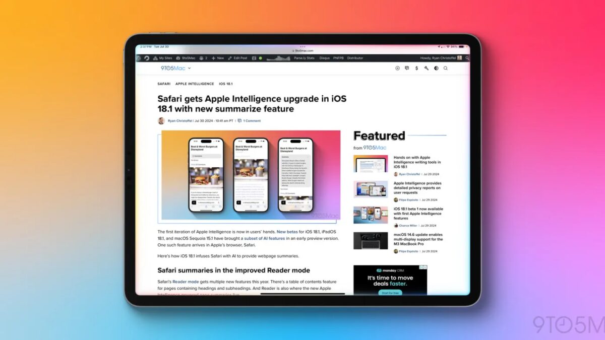 Apple пропускает обновление iPad 11, делая ставку на искусственный интеллект 5 siri ios18.1 ai ipad.jpg