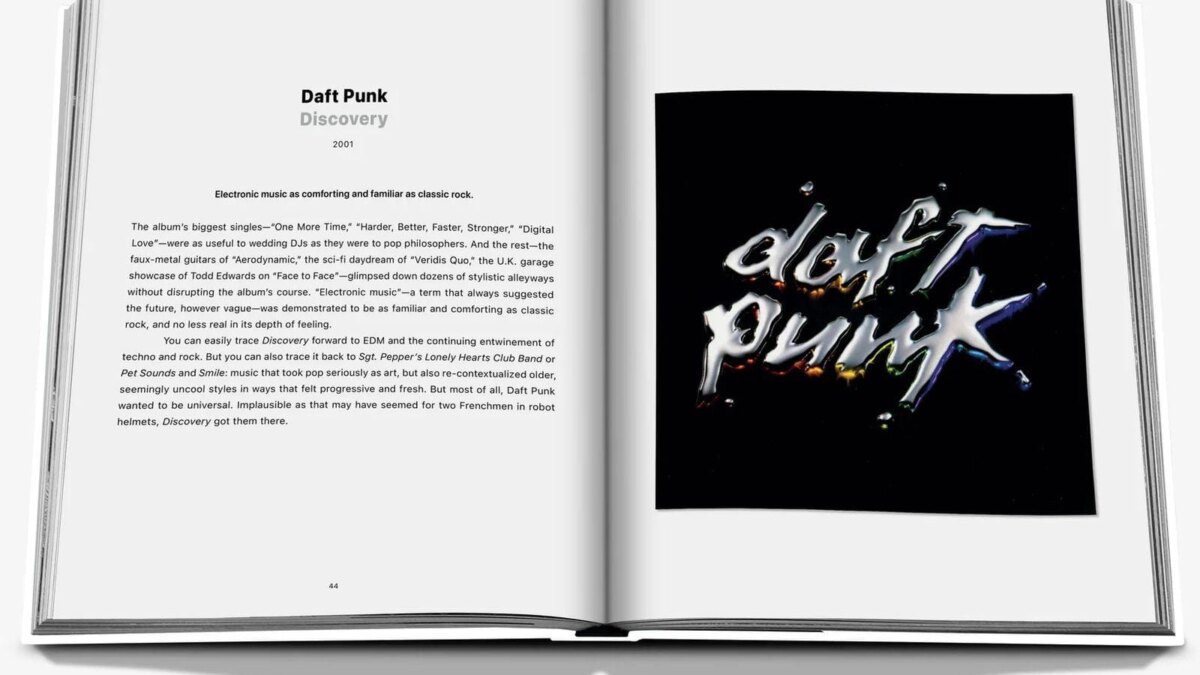 Apple выпустила книгу "Apple Music: 100 Best Albums" за $450 3 apple music 100 book daft punk