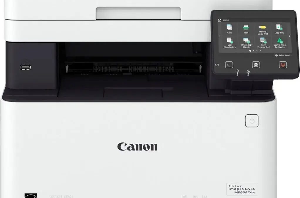 Цветной лазерный принтер Canon с сенсорным экраном и USB-портом