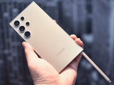 Задняя панель Samsung Galaxy S25 Ultra с пятью камерами и вспышкой