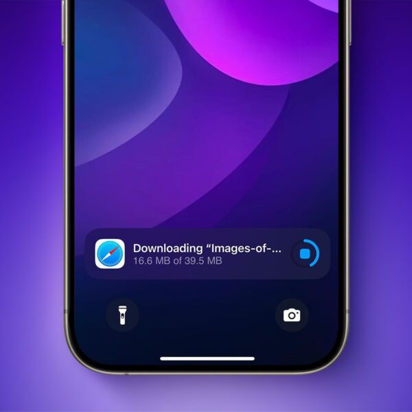 В iOS 18.2 можно отслеживать загрузки Safari прямо на экране блокировки (ios 18.2 safari downloads on lock screen feature)