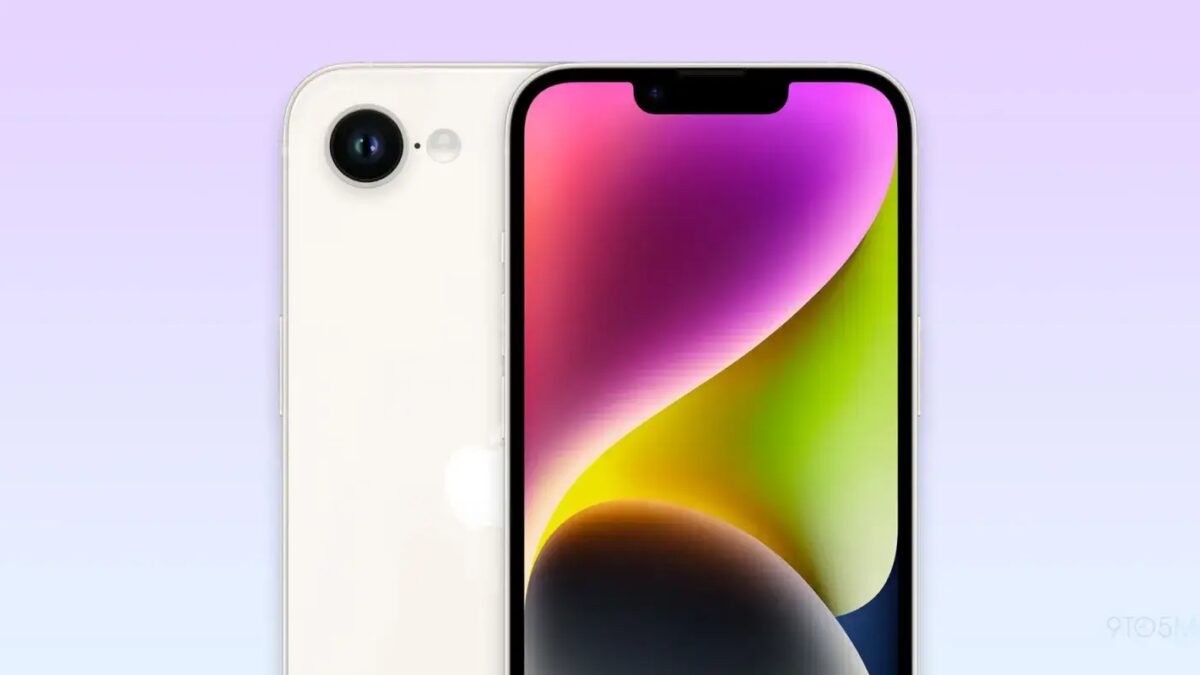 Передняя и задняя часть iPhone SE 4 с дисплеем