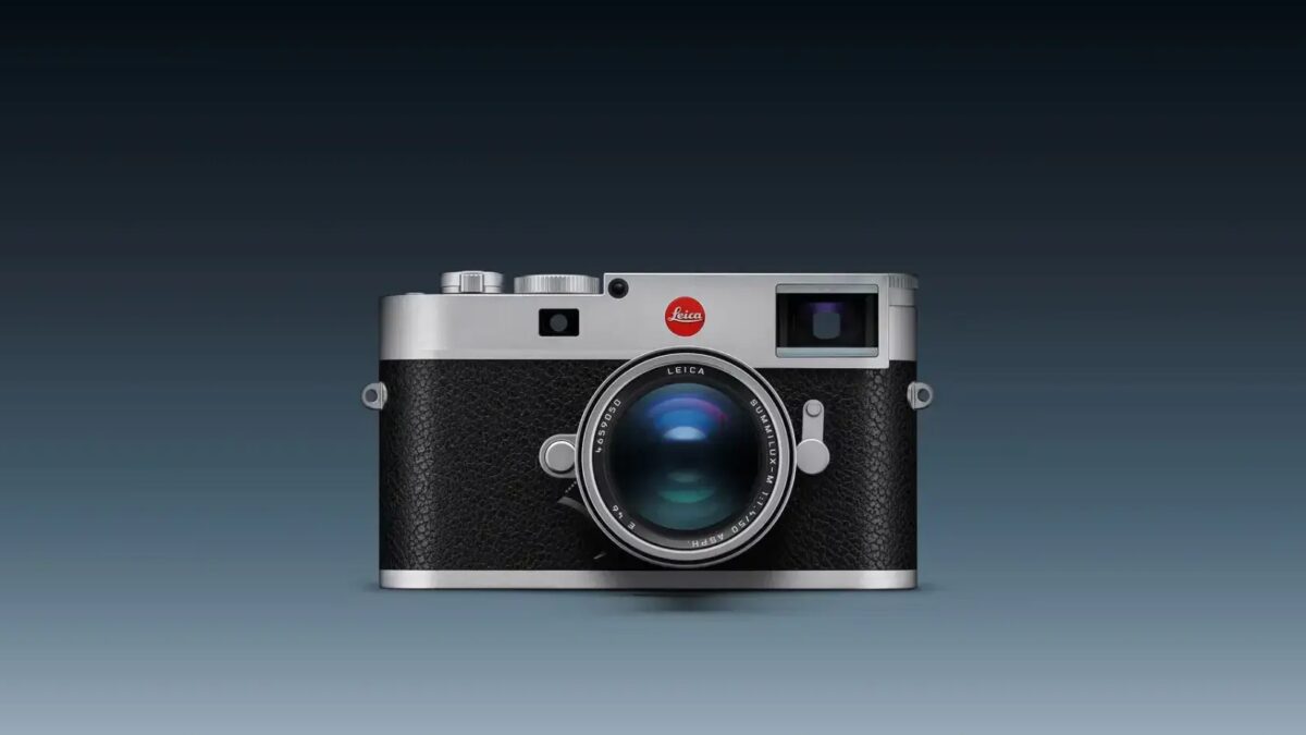 Камера Leica M11 в черном цвете с объективом Noctilux-M 50 f/1.2 крупный план
