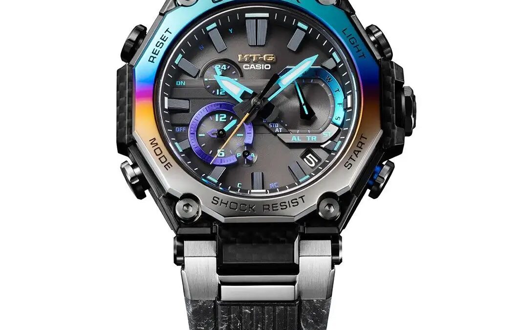 Выпущена лимитированная серия часов Casio G-SHOCK Carbon-Metal с эстетикой «Storm Chaser» 6 mtg b2000yst 1aer front