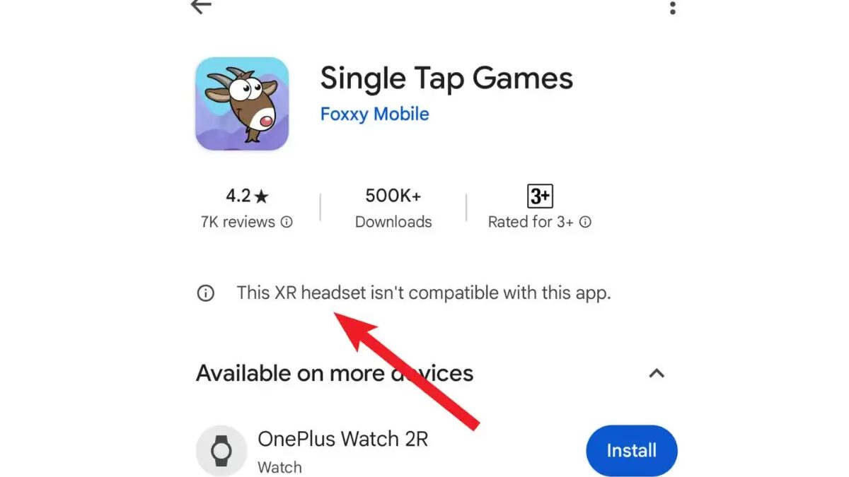 В Google Play Store появятся приложения для XR-устройств 3 Google Play Store