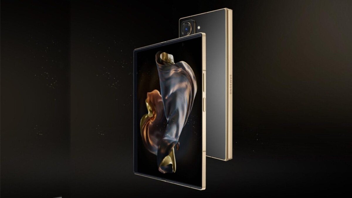 Представлен складной телефон Samsung W25 с алюминиевой рамкой Gold Armored 3 Samsung W25