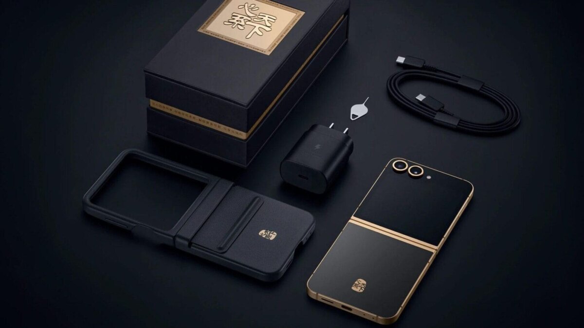 Samsung выпустил эксклюзивные версии Galaxy Z Fold и Flip с золотым дизайном в Китае 8 samsung w25 flip box contents