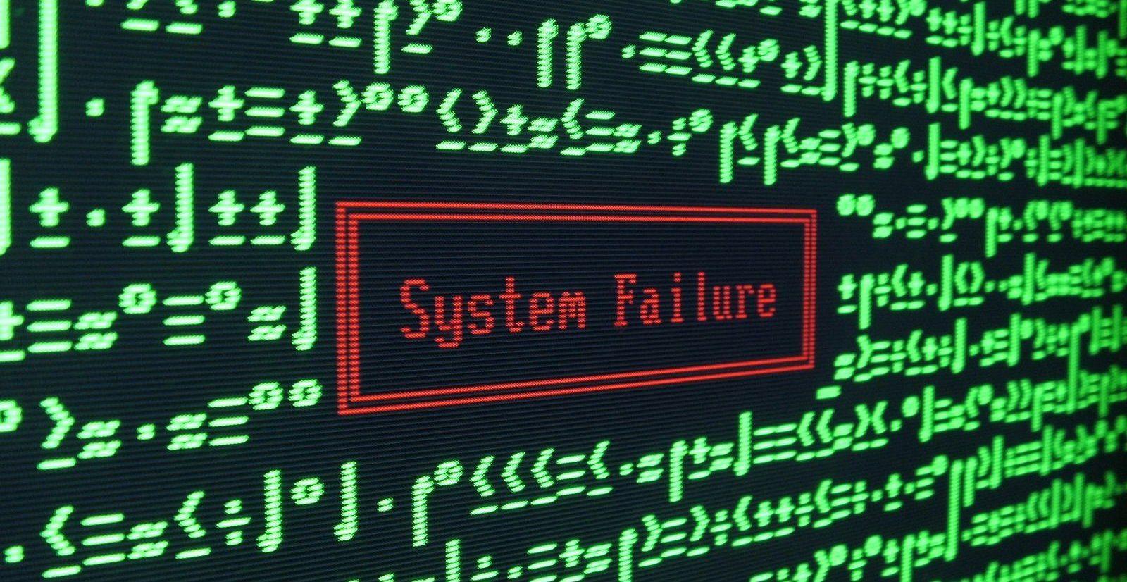 Системные ошибки в работе. Системные ошибки в работе